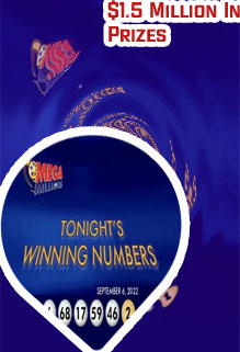 Mega millions lotto drawing tonight