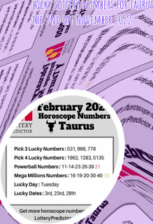 Taurus lucky lottery numbers